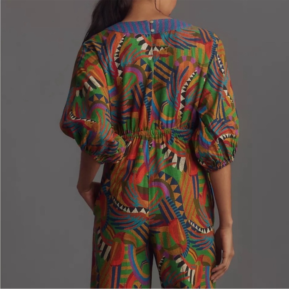 Farm Rio Wide-Leg Jumpsuit NWT, size XS - Picture 3 of 4